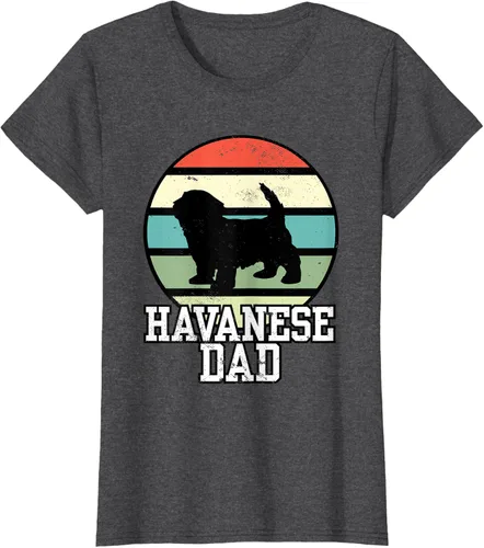Vista 6 de Camiseta Havanese Dad I Retro Havanese