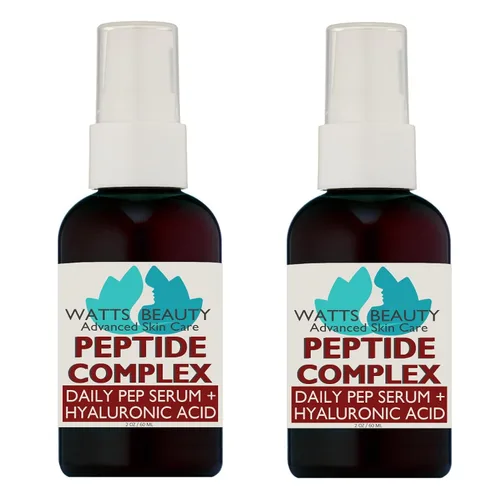 Vista 8 de De Watts Beauty, péptido afirmante de arrugas y estimulador de colágeno con ácido hialurónico, L-arginina, péptido potente, fabricado en los EE. UU.