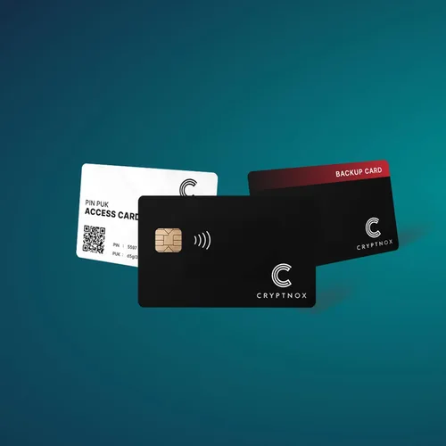 Vista 2 de Hardware Wallet Smartcard Tarjetas duales almacenamiento criptográfico fácil de usar con propiedad segura de claves, fácil configuración y seguridad