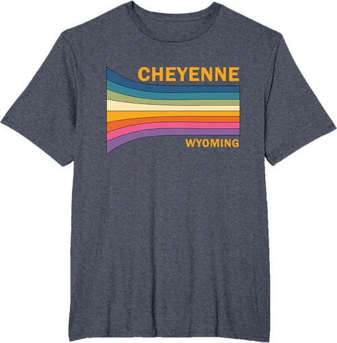 Vista 27 de Retro Vintage 70s Cheyenne Wyoming camiseta