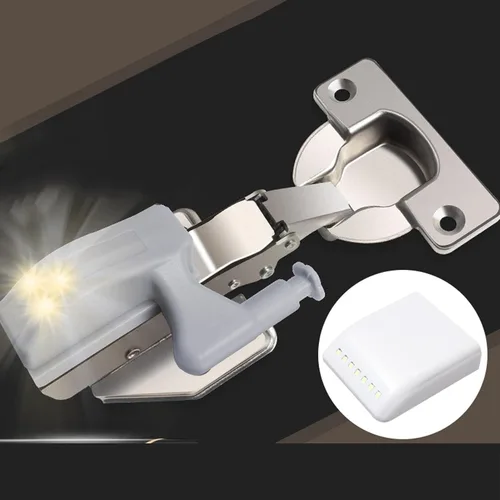 Vista 3 de Paquete de 10 luces LED con sensor de activación táctil de 3.1 x 2 x 2 pulgadas para armarios, apagado automático de 30 segundos, vida útil de 20000