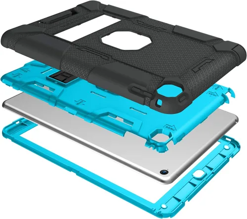 Vista 5 de BENTOBEN Funda para iPad Air 2, híbrida a prueba de golpes, con función atril, resistente a los golpes, a prueba de caídas, para iPad Air 2