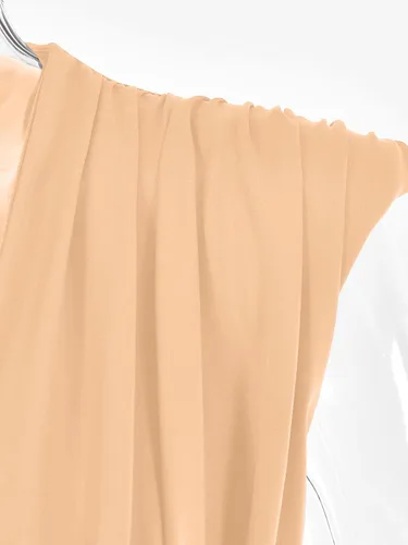 Vista 53 de LYANER Leotardo sin mangas fruncido con cuello en V para mujer