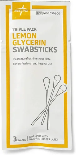 Vista 4 de Medline Hisopos de glicerina de limón, hisopos para boca seca, 750