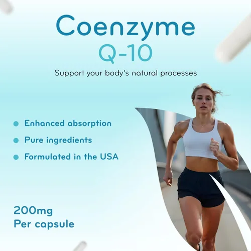 Vista 4 de Clear Formulas Absorción Rápida CoQ10 200mg - Coenzima Q10 200mg Potente antioxidante para la energía cardíaca y el envejecimiento - Cápsulas