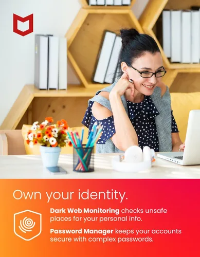 Vista 3 de McAfee Protección total 2022 3 dispositivos Software de seguridad antivirus de Internet VPN, administrador de contraseñas, monitoreo de web