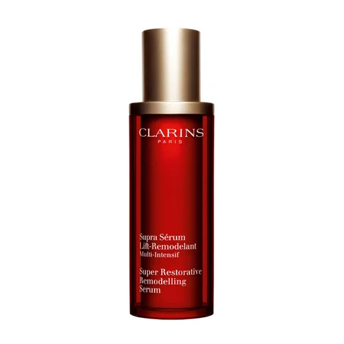 Vista 7 de Clarins Suero antienvejecimiento súper restaurador remodelador para piel madura debilitada por cambios hormonales Repone, ilumina y ayuda a