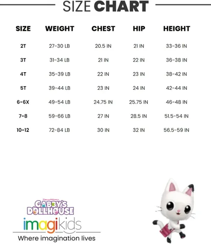 Vista 7 de Dreamworks Gabby's Dollhouse Kitty Fairy Pandy Paws - Camiseta sin mangas y pantalones cortos para niñas pequeñas y grandes