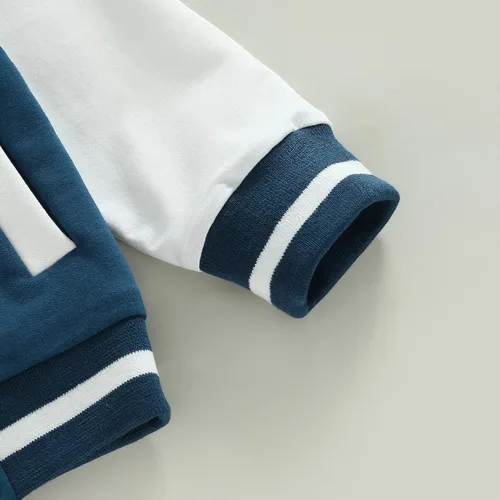 Vista 6 de Seyurigaoka Chaquetas de béisbol para niños pequeños,Chaqueta Varsity para niños,Chaquetas de béisbol unisex para bebé