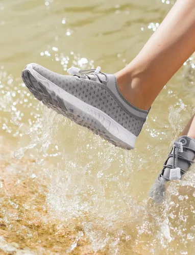 Vista 4 de SEEKWAY Zapatos de agua para hombre y mujer, secado rápido, zapatos acuáticos descalzos, playa, caminar, kayak, canotaje, deportes acuáticos SP006