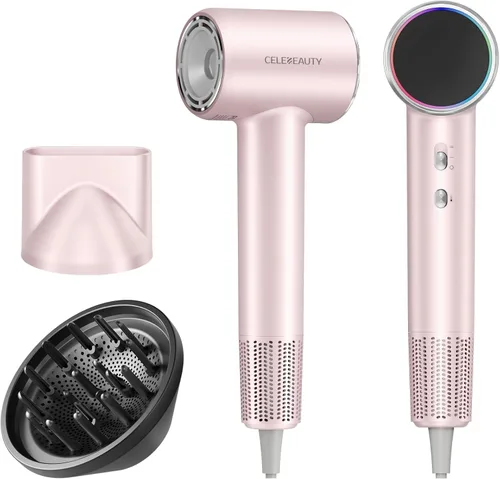 Vista 12 de Secador de pelo iónico con difusor para cabello rizado, secador de viaje de 0.86 libras