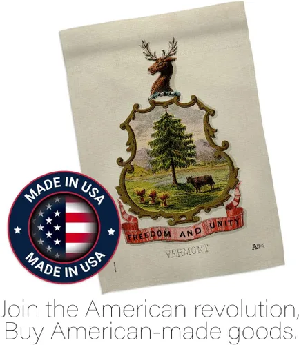 Vista 5 de Escudo de armas Vermont House Flag – Paquete de Estados Americanos, Estados Unidos, Territorios Americanos, República, País, Área Particular