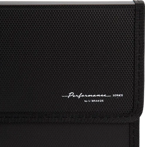 Vista 4 de U Brands Carpeta de archivos expandible de 13 bolsillos de rendimiento de moda (negro)