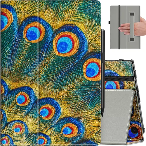 Vista 10 de VORI Funda para tableta Amazon Kindle Fire HD 10 (13ª/11ª generación 2023/2021) y Fire HD 10 Plus – Funda plegable delgada con función