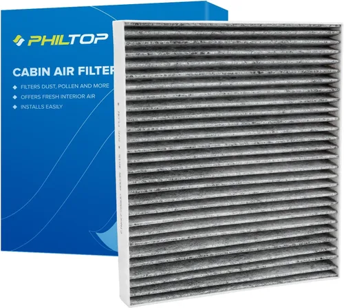 Vista 30 de PHILTOP Filtro de aire de cabina HEPA con carbón activado, compatible con Tesla modelo 3 2017-2025, modelo Y 2020-2025, filtro para arriba el olor a