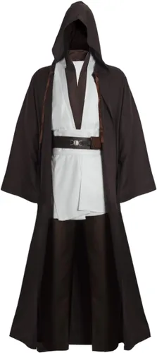 Vista 2 de Disfraz de túnica de estrella para hombre, disfraz de Halloween con capucha para cosplay