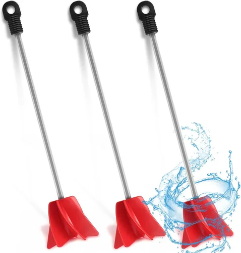 Vista 14 de Loosh 12 agitadores de pintura de 11 pulgadas para taladro, accesorio mezclador de pintura, mezclador epoxi hélice para resina de hormigón, paleta
