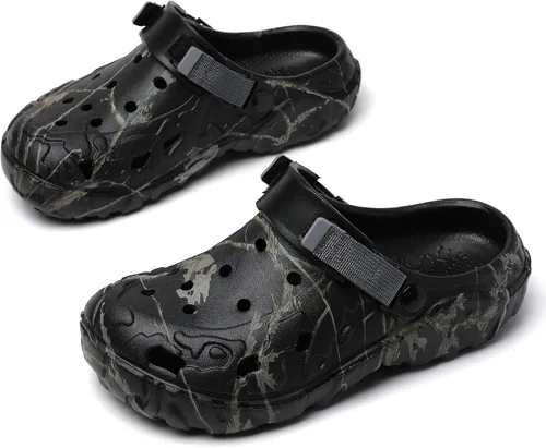 Vista 4 de Zuecos deportivos para hombre, sandalias deportivas al aire libre, zapatos de playa, zapatos de playa para interiores y exteriores, pantuflas