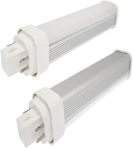 Vista 8 de 2 piezas G24d 2Pin 7W 5.7 pulgadas CFL 2U PL-C 13 W Horizontal LED de repuesto giratorio PL horizontal empotrable techo equivalente