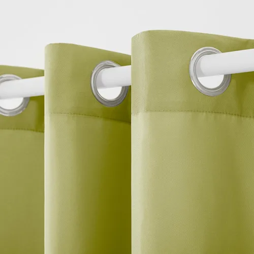 Vista 222 de TOWN & COUNTRY BASICS Cabana Cortinas Sólidas de Peso Pesado para Interiores y Exteriores, Opacidad de Filtrado de Luz con Parte Superior de Ojales
