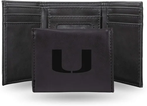 Vista 74 de NCAA Rico Industries - Billetera triple grabada con láser, con grabado láser, accesorio para hombre