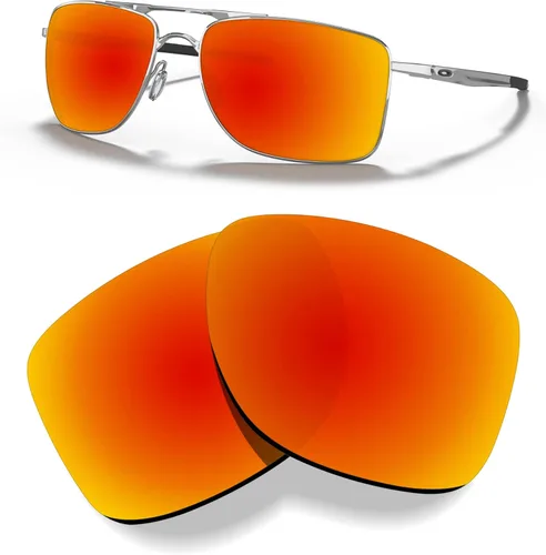 Vista 2 de Lentes de repuesto polarizadas prémium de 0.059 in para gafas de sol Oakley Gauge 8 M OO4124-xx57 (2.244 in) - Multiopciones