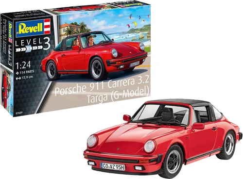 Vista 8 de Revell 07688 Porsche 911 Carrera 3.2 Coupé (G-Model) 1:24 Escala Sin Construir/Sin Pintar Kit de Modelo de Plástico