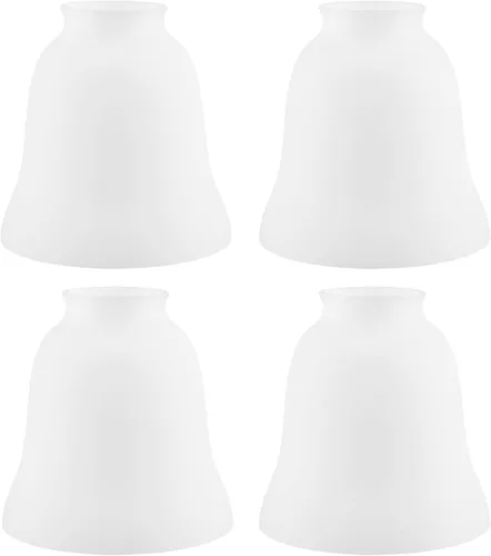 Vista 27 de Aspen Creative 23178-65-4 Pantalla de vidrio de repuesto para ventilador de techo con forma de campana de alabastro transicional, ajuste de 2-1/8