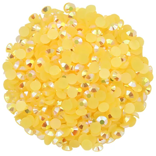 Vista 25 de 4500 diamantes de imitación SS6 de 0.079 in AB con parte trasera plana para uñas, manualidades, gemas redondas de brillo, cristales para bricolaje