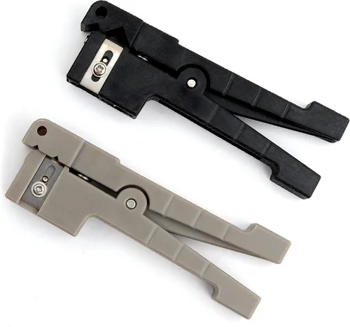 Vista 10 de Pelacables coaxiales 45-162 45-163 de fibra óptica pelacables tubo de haz transversal abierto y pelado cuchillo de carcasa suelta