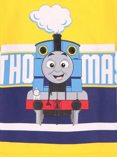 Vista 4 de Thomas & Friends Conjunto de camiseta y pantalones cortos con estampado de Tank Engine para niños pequeños a grandes