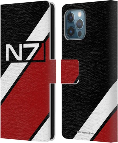 Vista 48 de Head Case Designs Funda de piel con licencia oficial de EA Bioware Mass Effect Cerberus Logo Graphics tipo cartera compatible con Apple iPhone 11