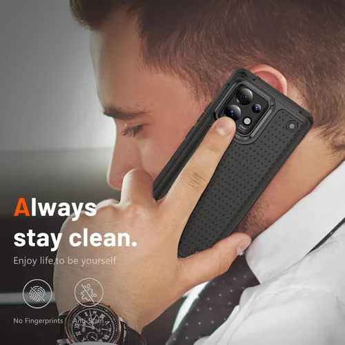 Vista 7 de Jeylly Funda para Motorola Edge Plus 2023 con protector de pantalla HD