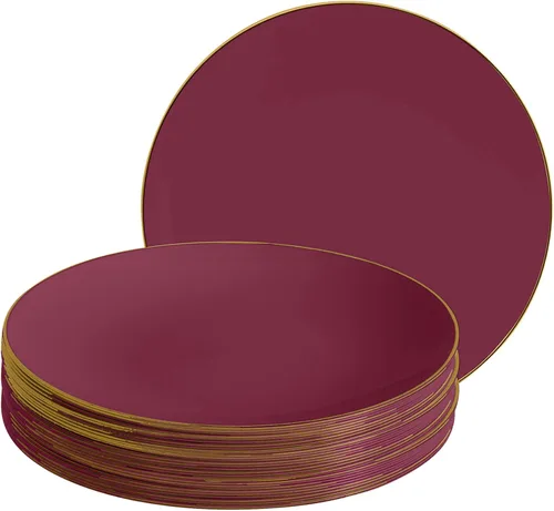 Vista 93 de LUXE PARTY NYC - Juego de 30 platos de plástico para vajilla Desechables 7.5 pulgadas Plato de ensalada Aperitivo Postre Artículos