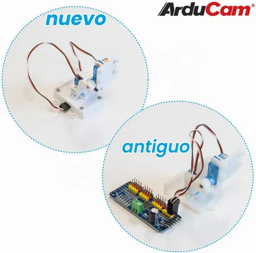 Vista 4 de Arducam Plataforma de inclinación panorámica de cámara mejorada compatible con módulo de cámara Raspberry Pi 3/V1/V2, tablero Nvidia Jetson