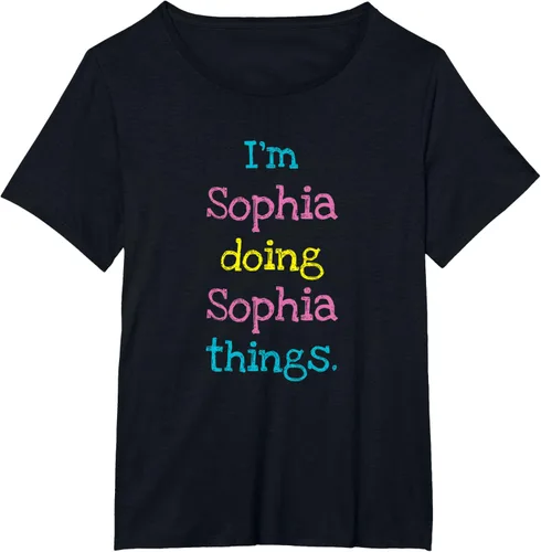 Vista 66 de Sophia - Camiseta con texto personalizado para niñas