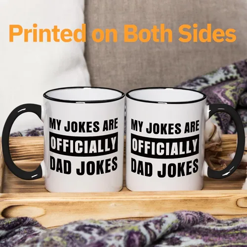 Vista 3 de Aurahouse Regalos para Papá Primerizo, Taza Oficial de Chistes de Papá, Anuncio de Embarazo Divertido para Esposo, Regalos para Papás Primerizos