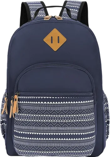 Vista 88 de Leaper Mochila para laptop para mujer: linda mochila floral para escuela, universidad, viajes, trabajo, mochila ligera para niños, Negro margarita