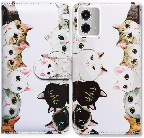 Vista 29 de Bcov Funda para Moto G 5G 2023, diseño de pájaro negro y verde con tapa para teléfono con ranura para tarjetas, soporte para Motorola Moto G 5G 2023