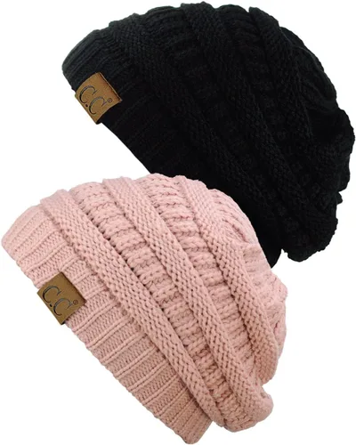 Vista 71 de Gorro a la moda de tejido suave abultado, cálido y elástico de C.C