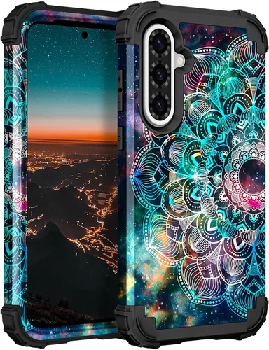 Vista 27 de Hocase Funda para Galaxy A37 5G, protección resistente a prueba de golpes, parachoques de goma de silicona suave+funda protectora híbrida