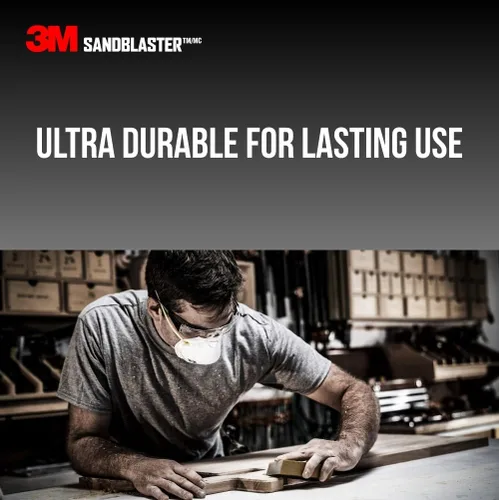 Vista 6 de 3M SandBlaster Esponja de lijado, dorado, 3.75 pulgadas x 2.5 pulgadas x 1 in., grano 180 Oro