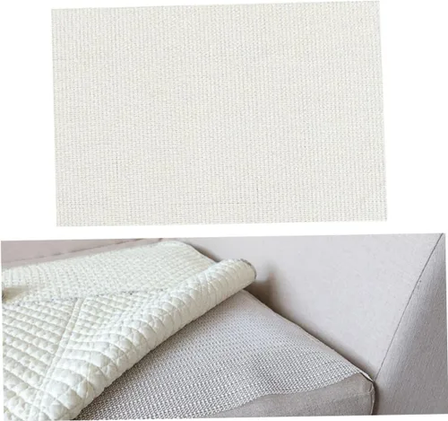 Vista 7 de Cabilock 2 tapetes antideslizantes de látex para el hogar, tapetes de baño para baño, 15.7 x 23.6 in, color blanco cremoso, no adhesivos, fácil