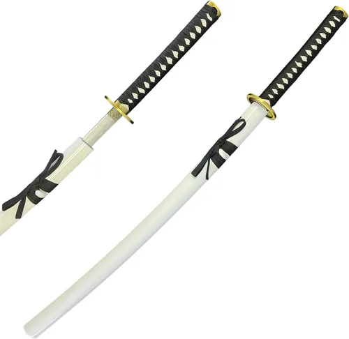 Vista 4 de Hell's Paradise - Espadas de anime para cosplay de 41 pulgadas, espada Katana Samurai hecha a mano, hoja de acero inoxidable real
