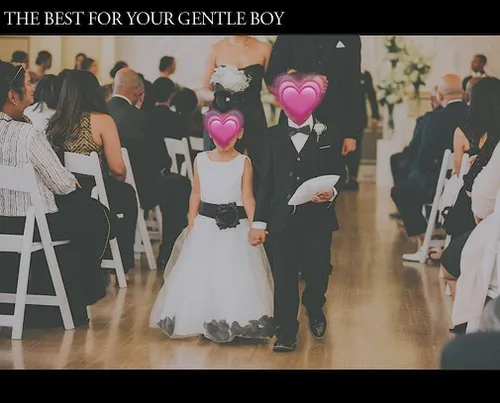 Vista 7 de SaiLiiny Conjunto de traje formal para niños, traje completo de esmoquin ajustado para niño