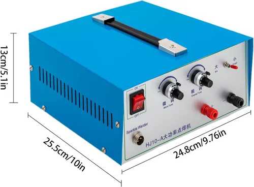 Vista 4 de Máquina de soldadura por puntos de joyería Máquina de soldadura de platino de oro y plata 110A 110V Soldador por puntos de joyería Máquina