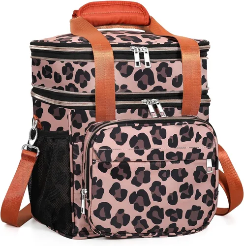 Vista 12 de Lonchera táctica aislada – Bolsa térmica expandible grande para hombres – Lonchera versátil para adultos, turnos de trabajo, viajes al aire libre