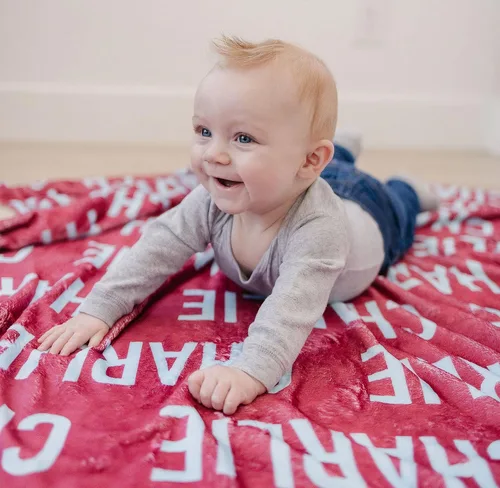 Vista 18 de Manta personalizada con nombre para bebés recién nacidos, mantas de bebé personalizadas para niños con nombre, mantas de bebé recién nacido, mantas