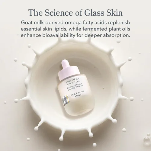 Vista 6 de Beekman 1802 Oh! Mega Milky Facial Oil – Suero hidratante de aceite facial con vitamina C y niacinamida – Repara la barrera de la piel y reduce