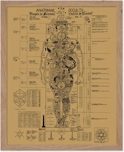 Vista 55 de Poster Master Póster vintage, estampado retro de león verde devorando el sol, arte hermético, arte de mitología, regalo para hombres y mujeres